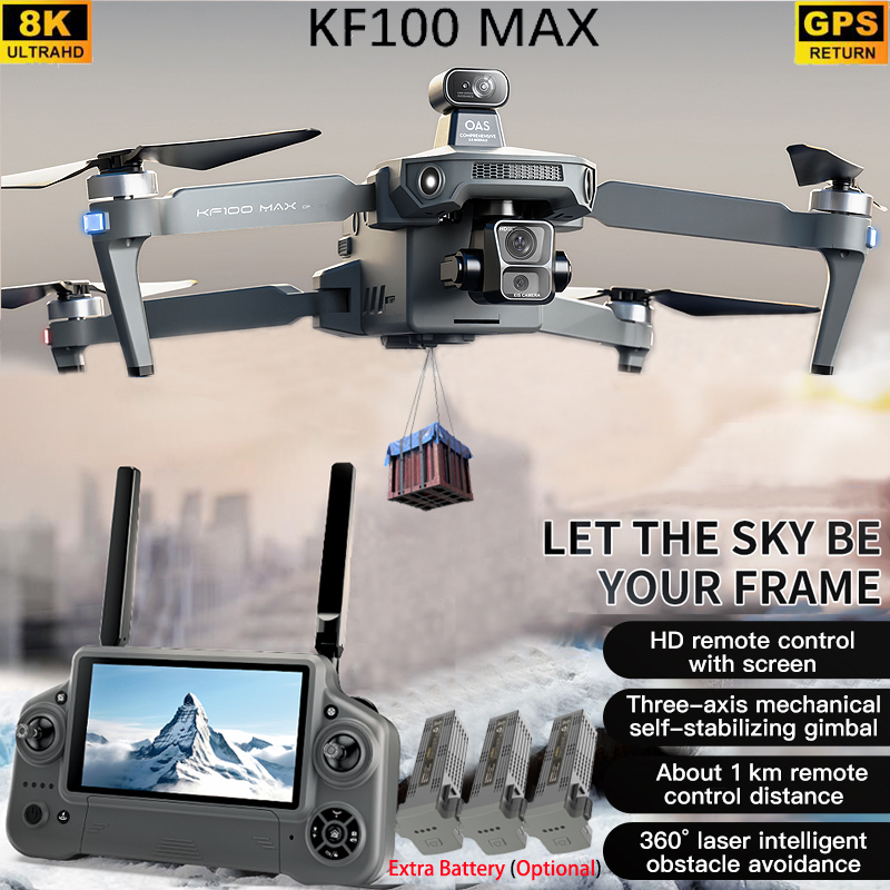 Drone Camera 4K - KF100 MAX GPS الطائرة بدون طيار