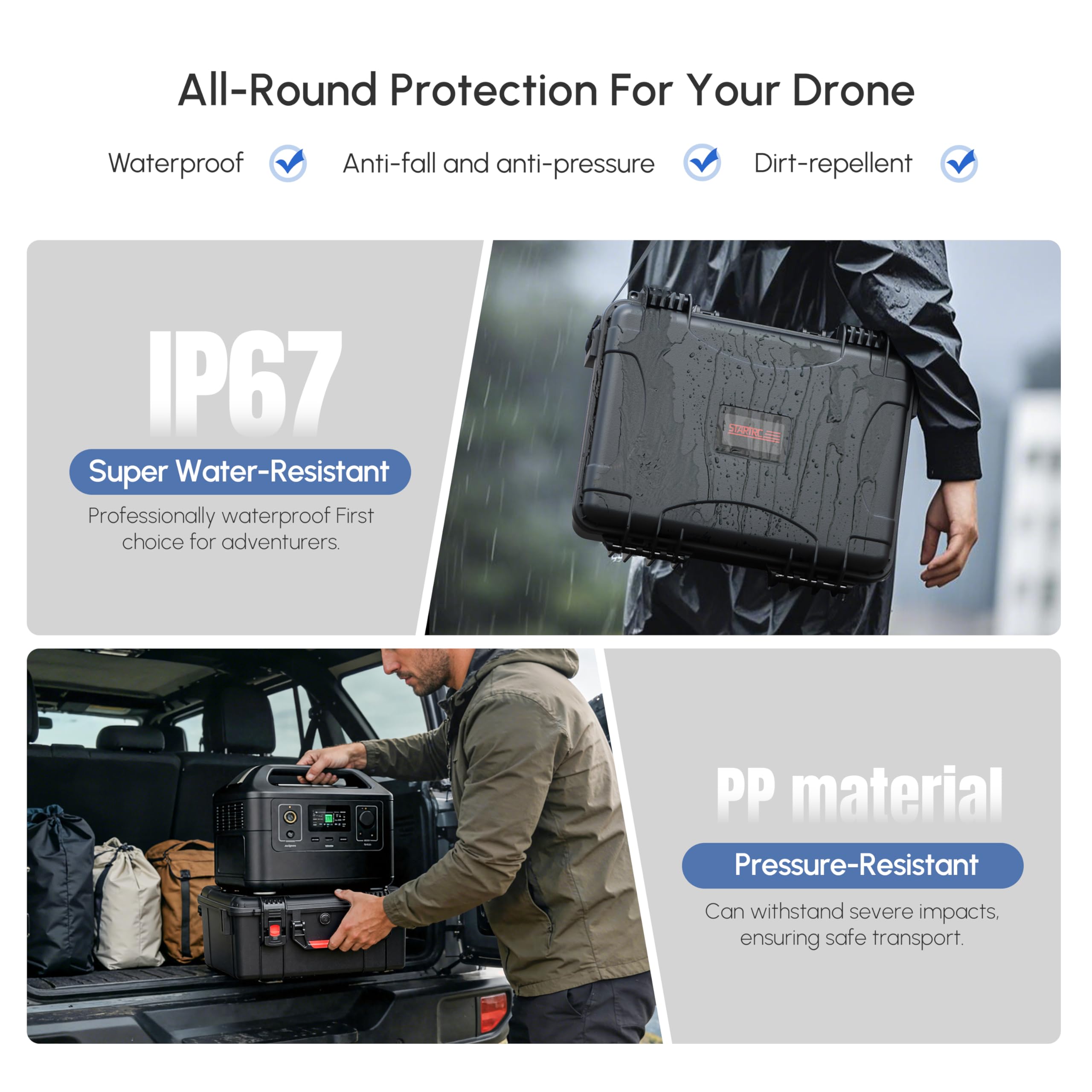 حقيبة صلبة مقاومة للماء لـ DJI - مراجعة Drone Camera Case وسعره